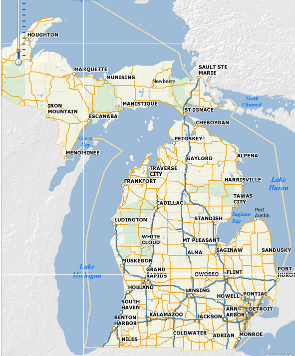 PASER map of road conditions
